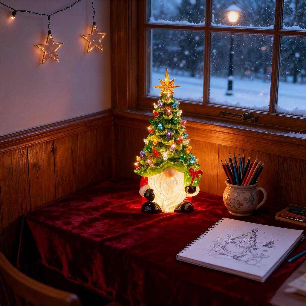 Dwarf Festival Table Decoration Resin Decoration Christmas Decoration Indoor Dining Table Decoration