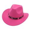 Cowboy Hat With Wide Brim And Adjustable Size For Western Dance Performances