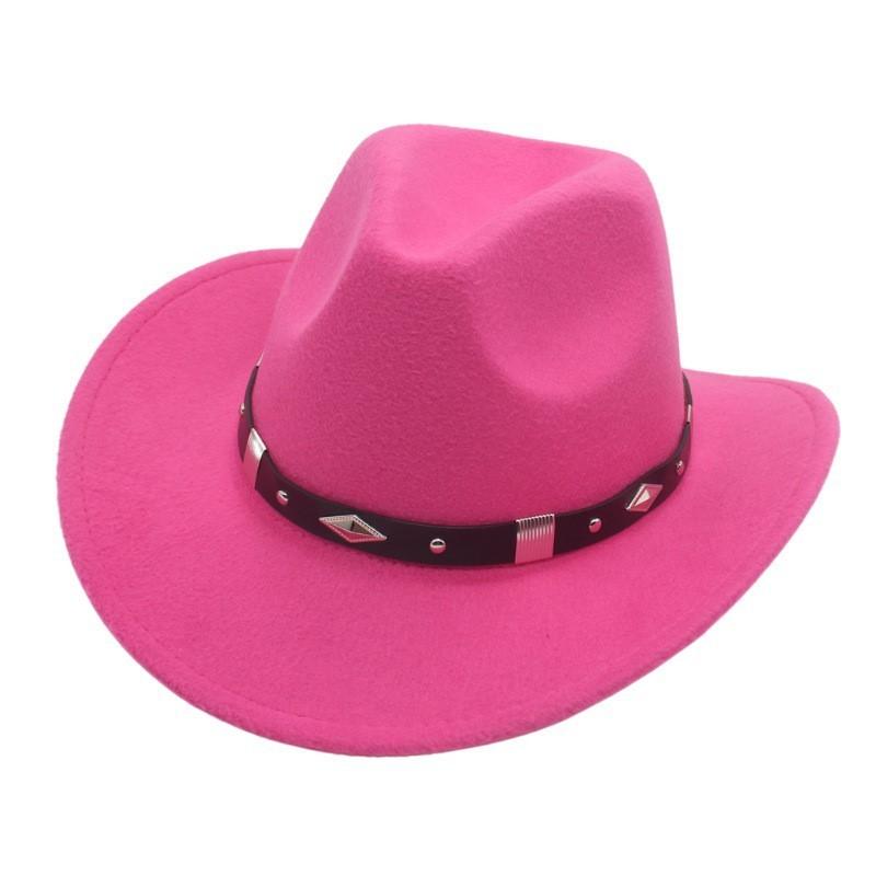 Cowboy Hat With Wide Brim And Adjustable Size For Western Dance Performances
