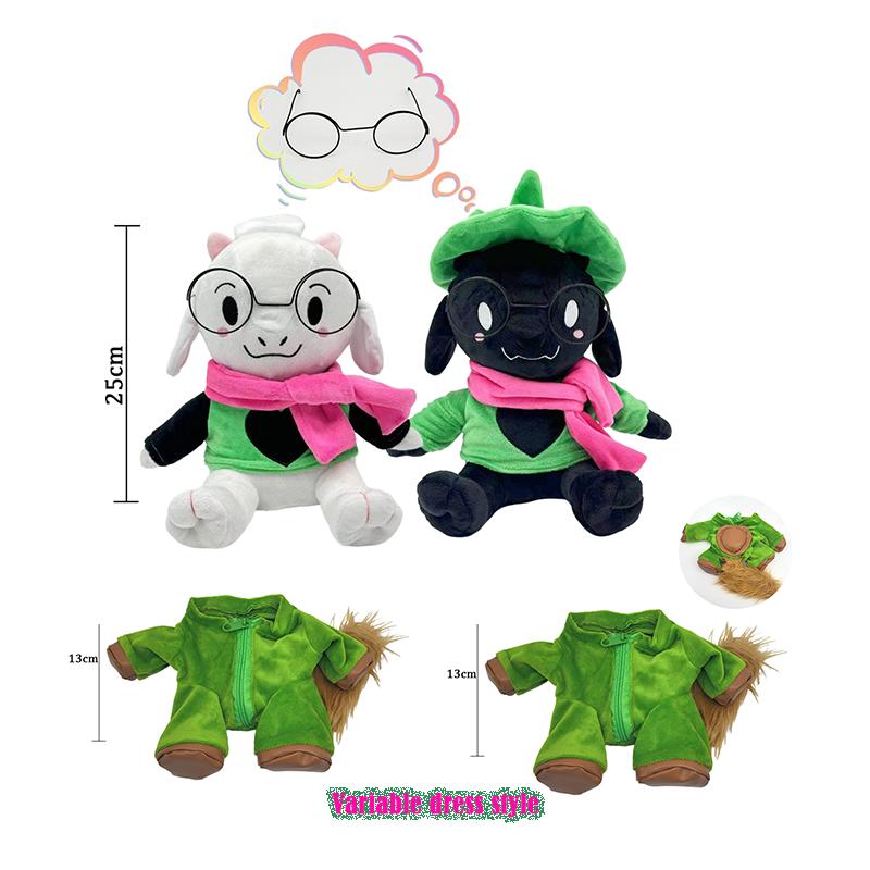 Non-Toxic Treasuringu New Deltarune Plush Toys Kawaii Ralsei Plush Stuffed Toys Tenna Doll Changeable Plushie Clothes Birthday Gifts