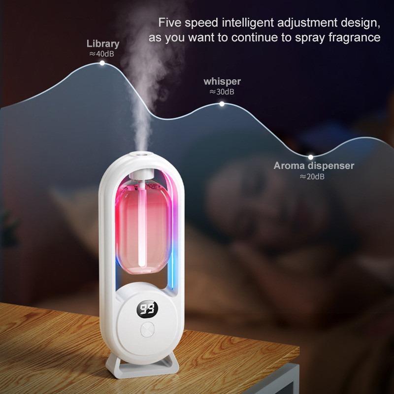 Fragrance Machine Rechargeable Digital Display Automatic Air Aroma Diffuser Essential Oil Humidifier