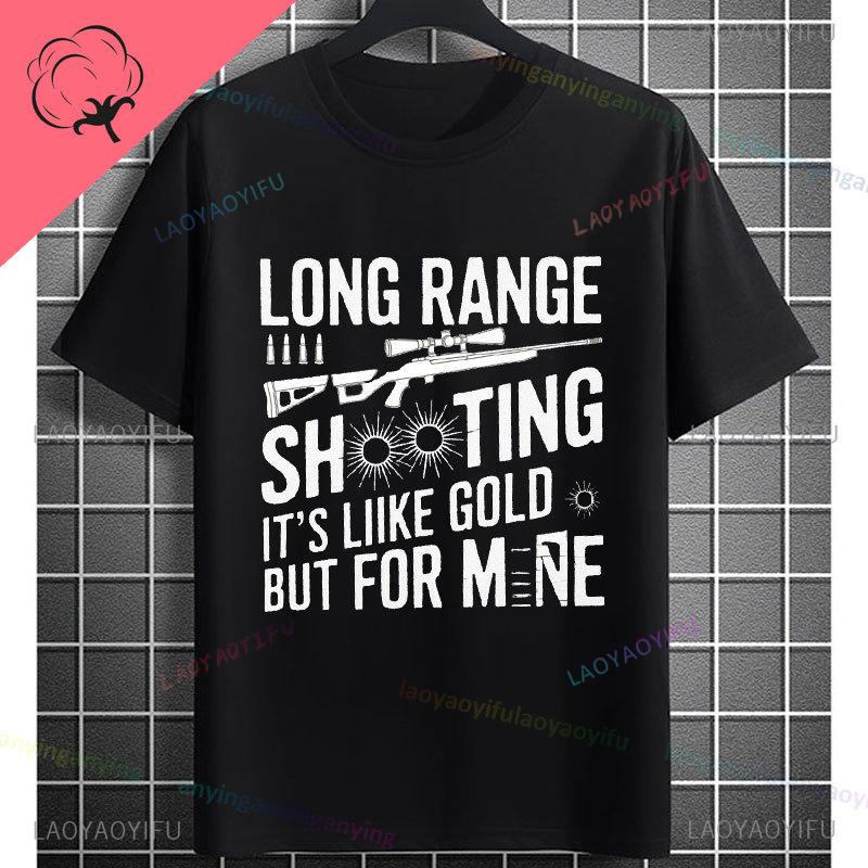 Yeah I Shoot Like A Girl Sniper Rifle Graphic Tshirt 100 Cotton Short Sleeve Round Neck Streetwear Humor Style Tshirt