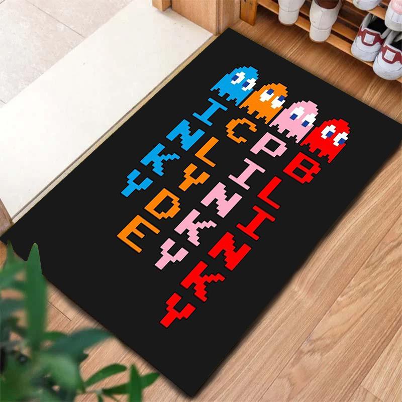 Pac-Man Carpet Rug for Living Room Bedroom Home Sofa Decoration,Kids play Non-slip Floor Mat