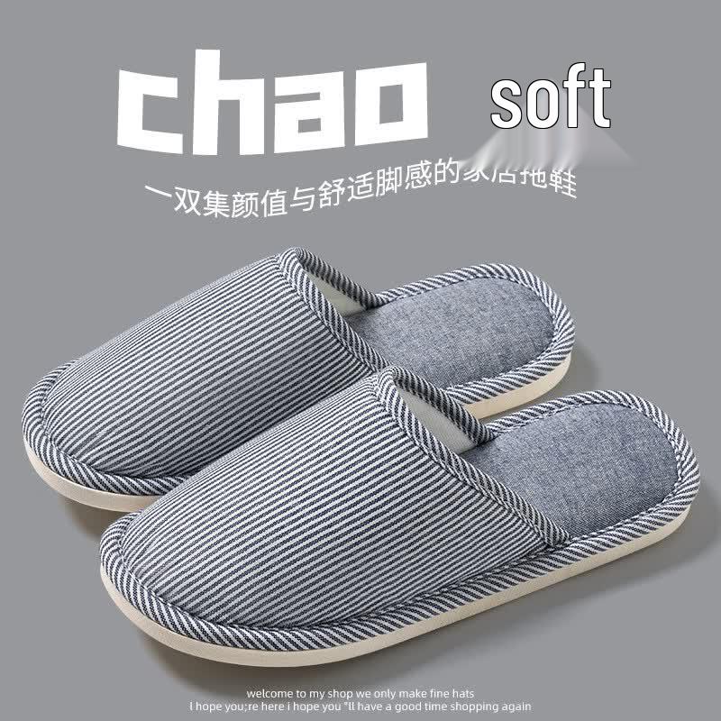 Grace Four Seasons Unisex Linen Cotton Slippers