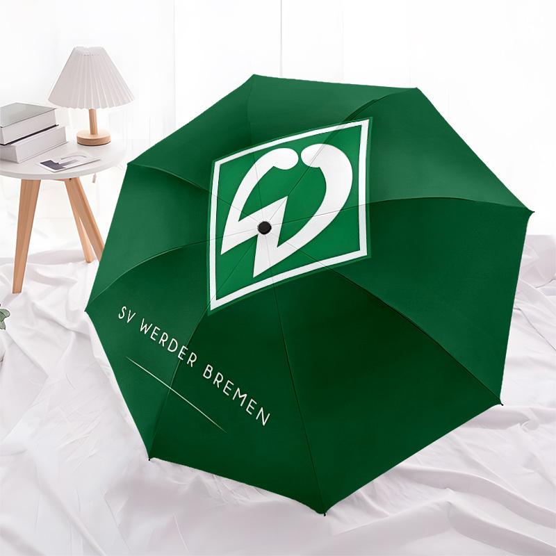 SV Werder Bremen, Football Club Automatic Opening and Closing, 8 rib Structure Portable Umbrella, Suitable for Men and Women in All Seasons