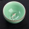 Taozhi Celadon Goldfish Kung Fu Teacups