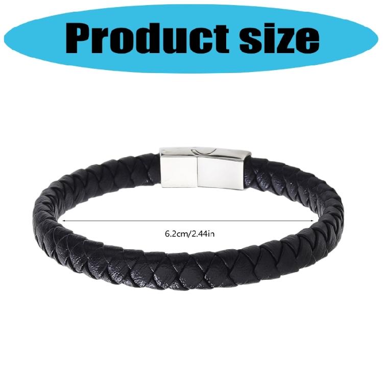 Minimalists Sturdy PU Leather Handmade Bracelet Ergonomic Designs for Workouts and Social Occasions
