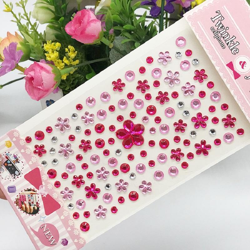 New Stickers On The Face Rhinestone Makeup Bright Face Art Sticker Children's Temporary Tattoo Rhinestone for Strasse Makeup