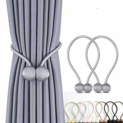 Curtain Decorative Decorative Rope Curtain Tiebacks Magnetic Hooks for Home Office Decorative Living Room Design