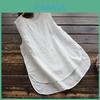 Zanzea Dame Plus Size Løs Ensfarget Basic Ermeløs Topp For Stilfull Komfort om Sommeren