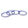 Blue Aluminum Wheel Surrounding Ring Decoration Trims For BMW 68mm Center Caps