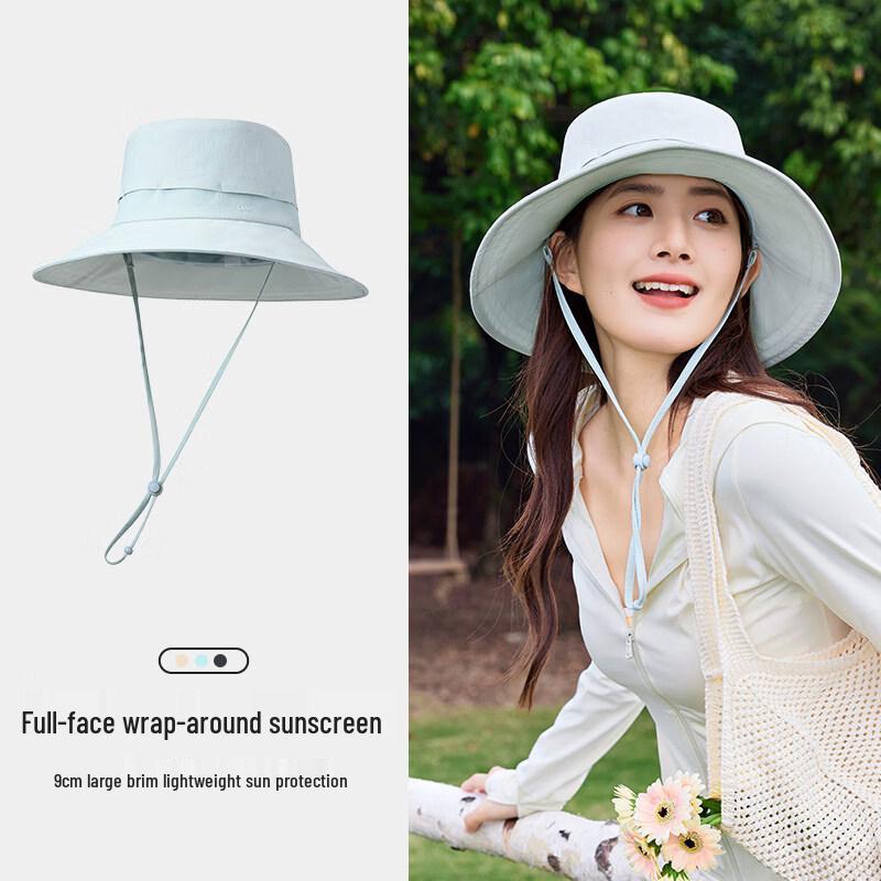 CAMEL UPF50+ Large Brim Sun Protection Fisherman Hat