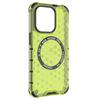 For iPhone 13 Pro Magnetic Case Honeycomb Design Thickened Corners TPU+PC Phone Cover