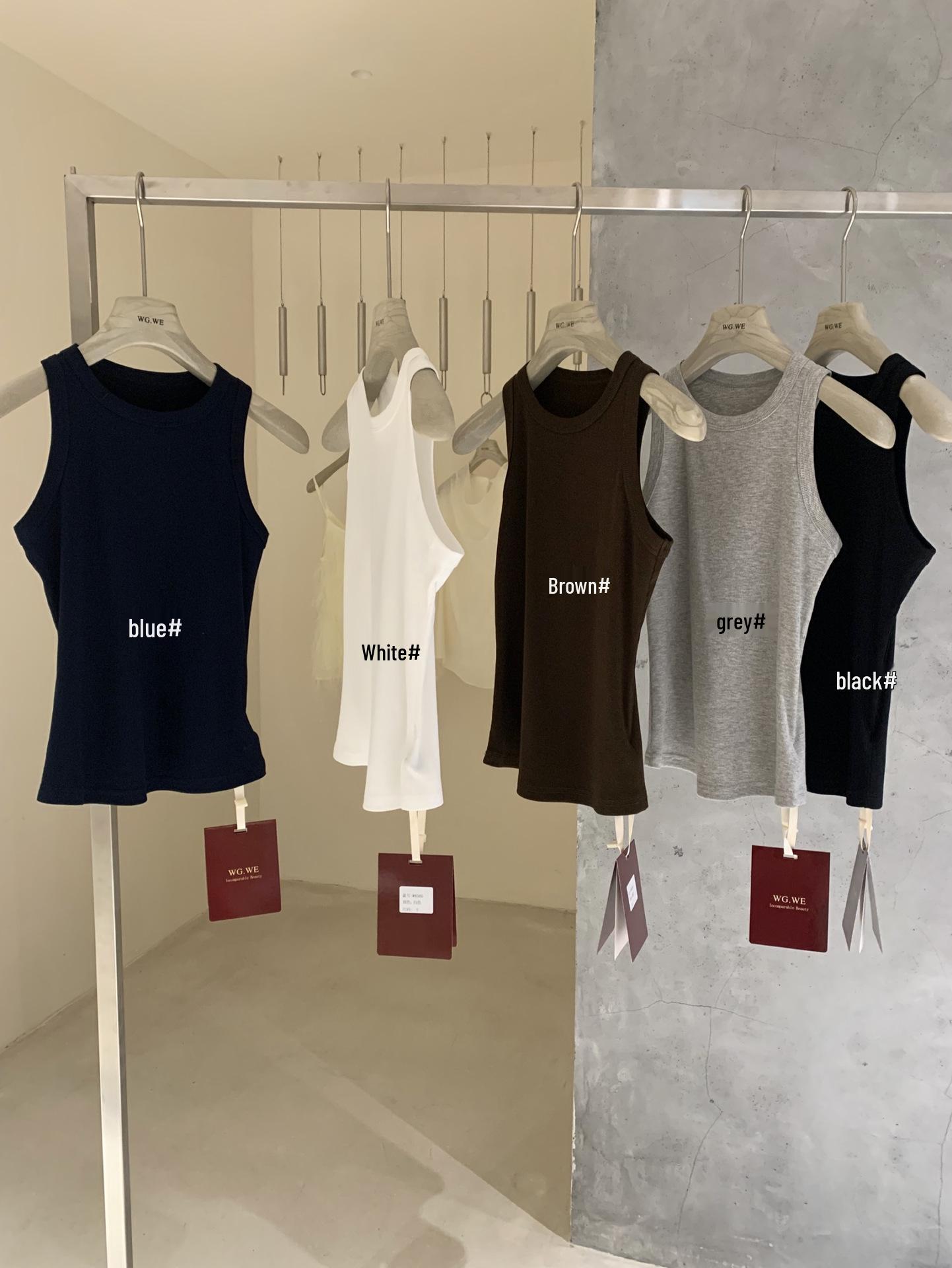 

Racerback Casual Sleeveless Top - Spring/Summer Trendy Collection Small сірий колір
