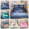 Capa de edredom de plumas de alce 3D fronha 2 ou 3 estampas de animais tecido de microfibra cama de solteiro cama de casal roupa de cama supermacia