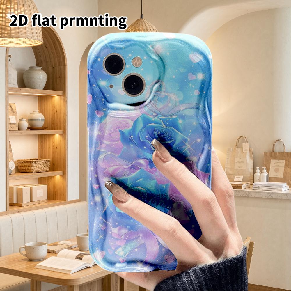 Phone Case: 2D Flat Design Suitable for iPhone 18, 17, 16, 15, 14, 13Pro Protective Cases, Couple Style, Rose Combo, Christmas and Halloween Gifts
