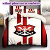 Flamengo Football Soccer Pattern Bedding,Quilt Set Quilt Cover Pillowcase Home Birthday Gift (1*duvet Cover+2*pillowcase,without Core)