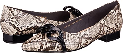 Carino CATT22314 Women's Rain Shoes, Beige Snake, Size 23.0 cm