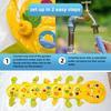 Inflatable Caterpillar Sprinkler Toys Backyard Water Toys for Family Fun Caterpillar Patio Water Sprinkler for Pool Parties Outdoor Games