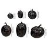 Halloween Pumpkin Figurine Handmade Tabletop Decoration for Home Porch Front Door Mantel Room Decor