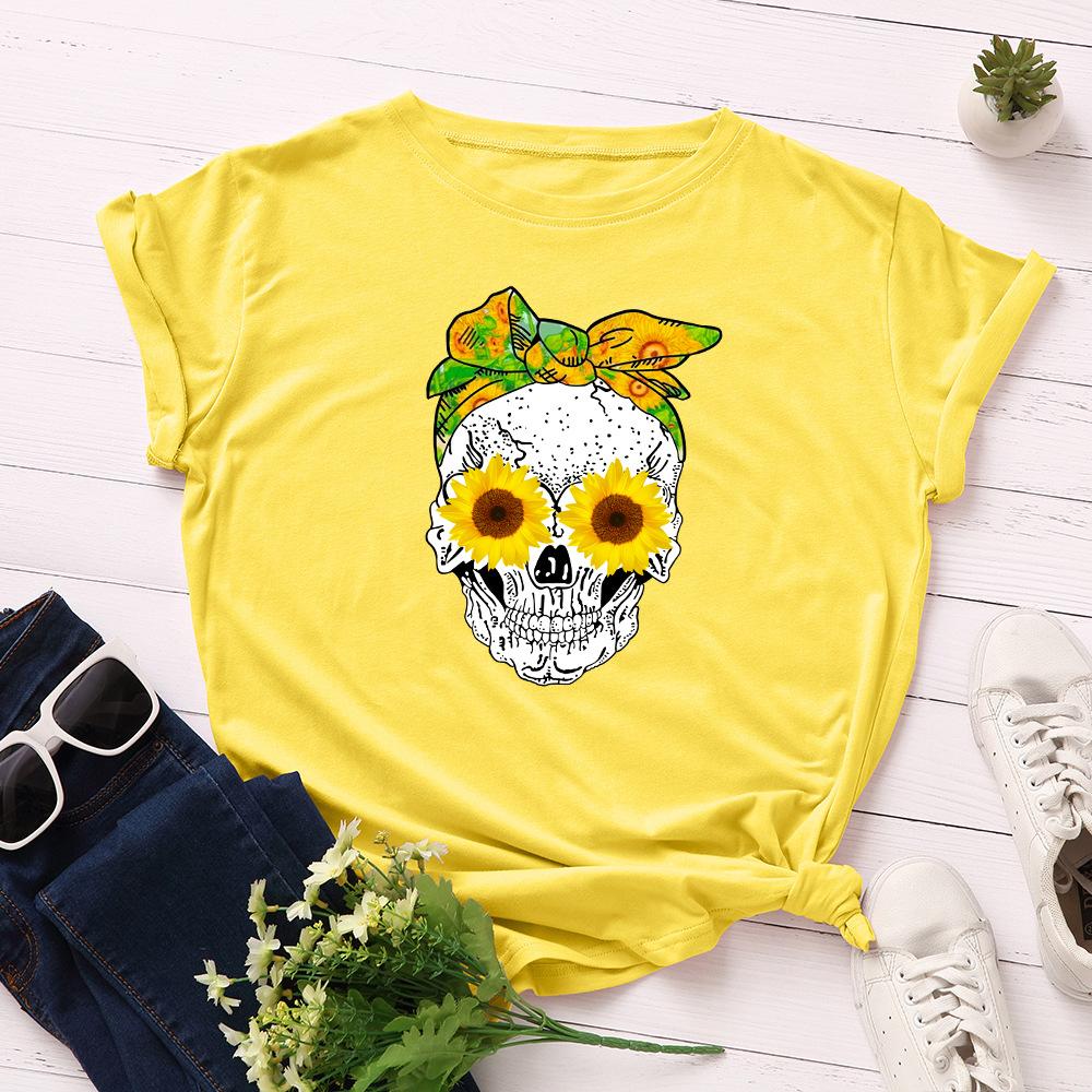 Cotton Comfort Top Fashion Versatile Short Sleeve Casual T-Shirts Women’s