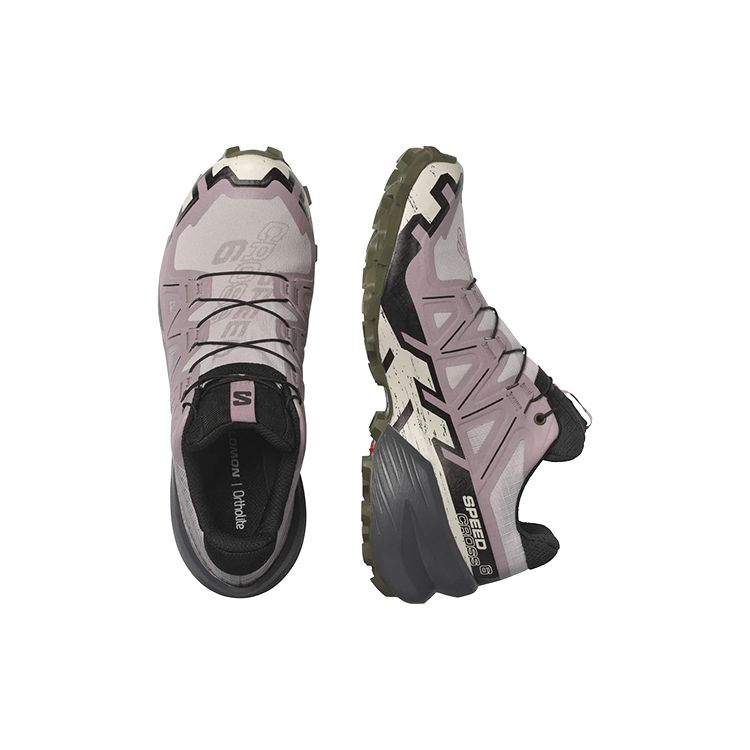Salomon Cross Gore-Tex Mesh Comfortable Durable Breathable Low-Top Outdoor Functional Shoes Women Shoes Pink White Black 417436