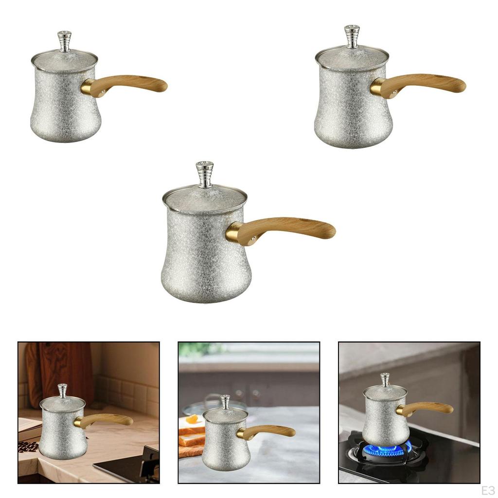 Coffee Pot Butter Milk Warmer Jug Easy to Clean Gift for Induction Cookers Chocolate Melting