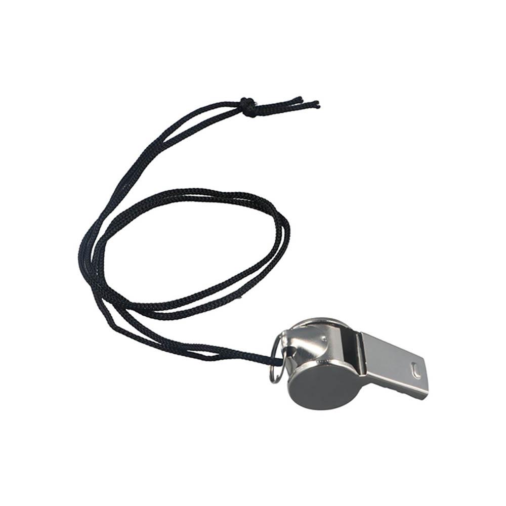 Loud Metal Whistle Soccer With Rope Professional Referee Sport Whistle Smooth Wear Resistant Stainless Steel Whistles Rugby