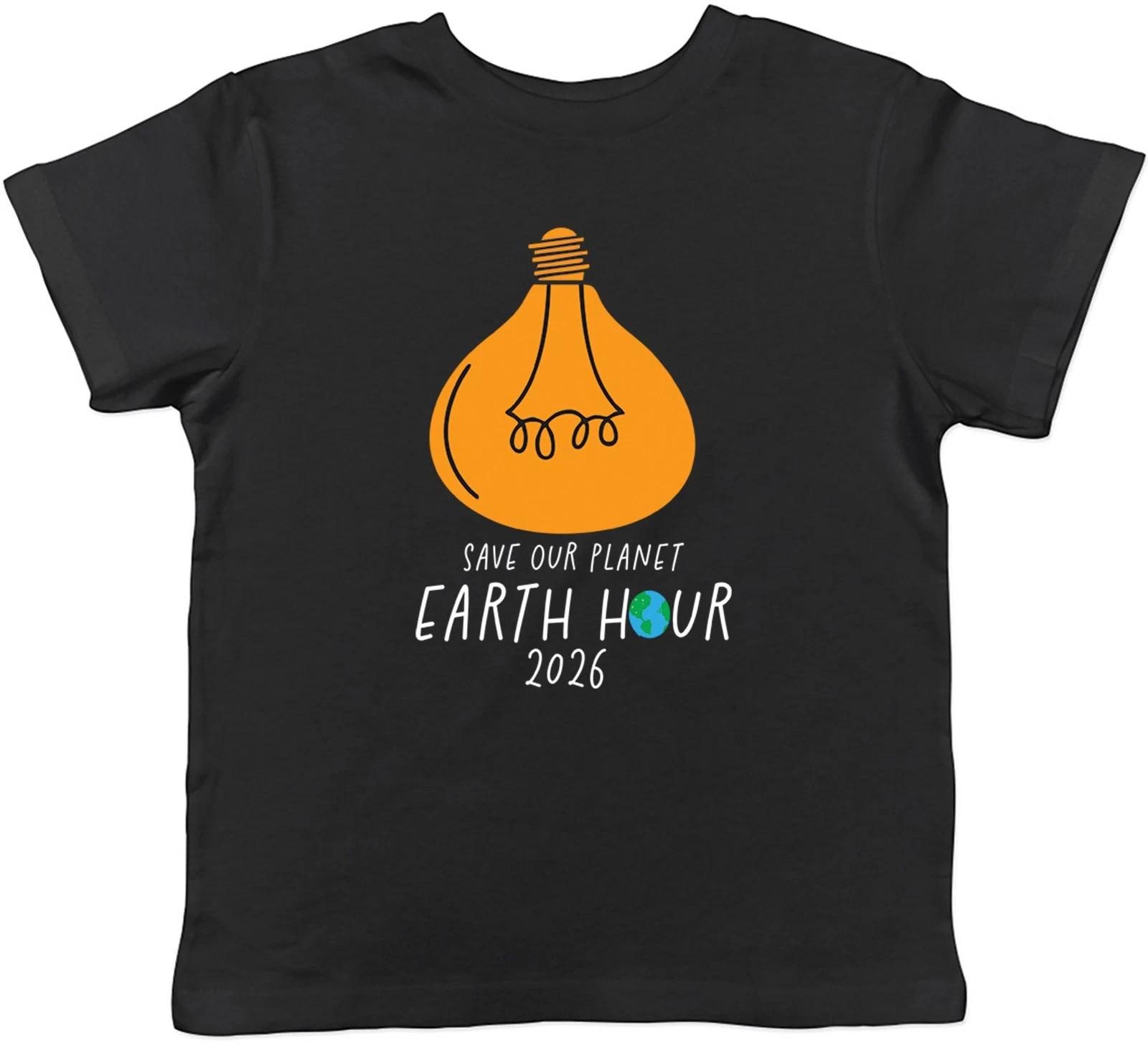 Save Our Planet Earth Hour Day 2026 Kids T-Shirt Boys Girls Gift 140