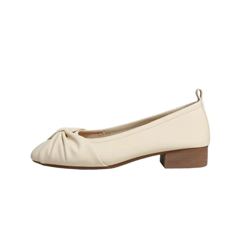 

Новые женские туфли на плоской подошве, мягкие балетки, лоферы, мягкие мокасины, таби, ниндзя, повседневная обувь, женская обувь с бантом, женская обувь 40 абрикосовый