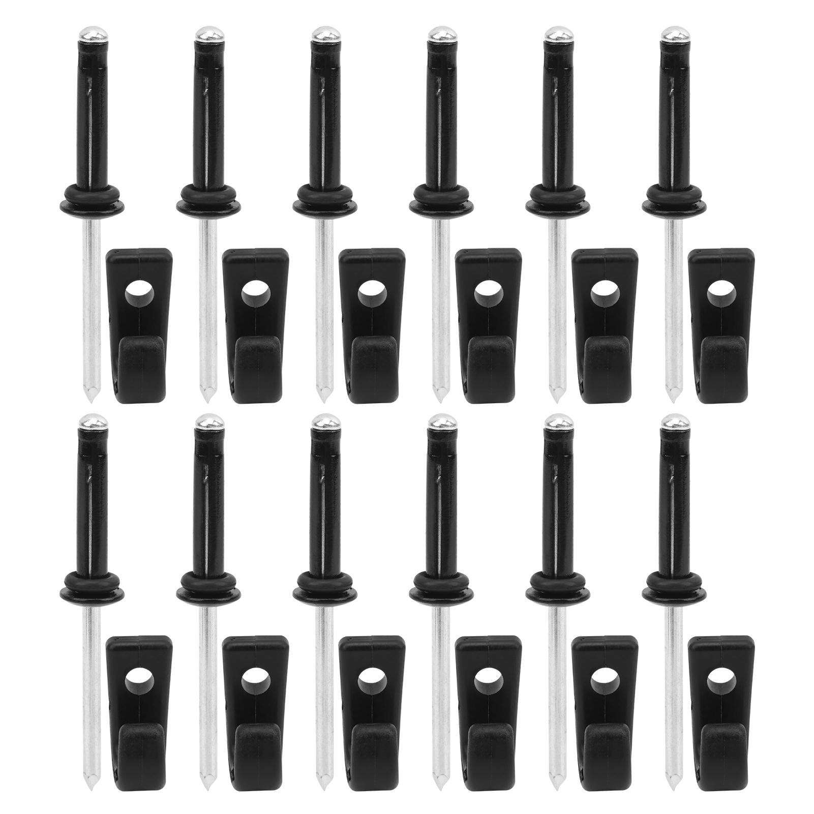 

Пластиковый J-образный крючок для землянки, хвостовая палуба, эластичная веревка, подвесная пряжка, набор алюминиевых заклепок