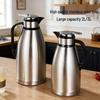 Stainless Steel Double-Layer Vacuum Insulated Thermos Kettle - Large Capacity Hot Water Bottle for Home Use