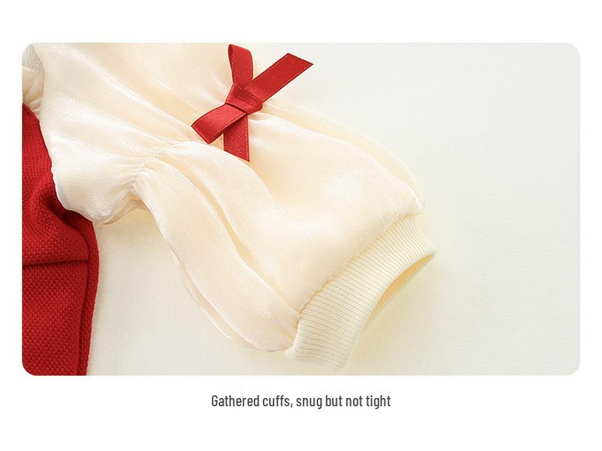 Autumn Long Sleeve Baby Romper – Newborn/1-Year-Old Girl Outfit