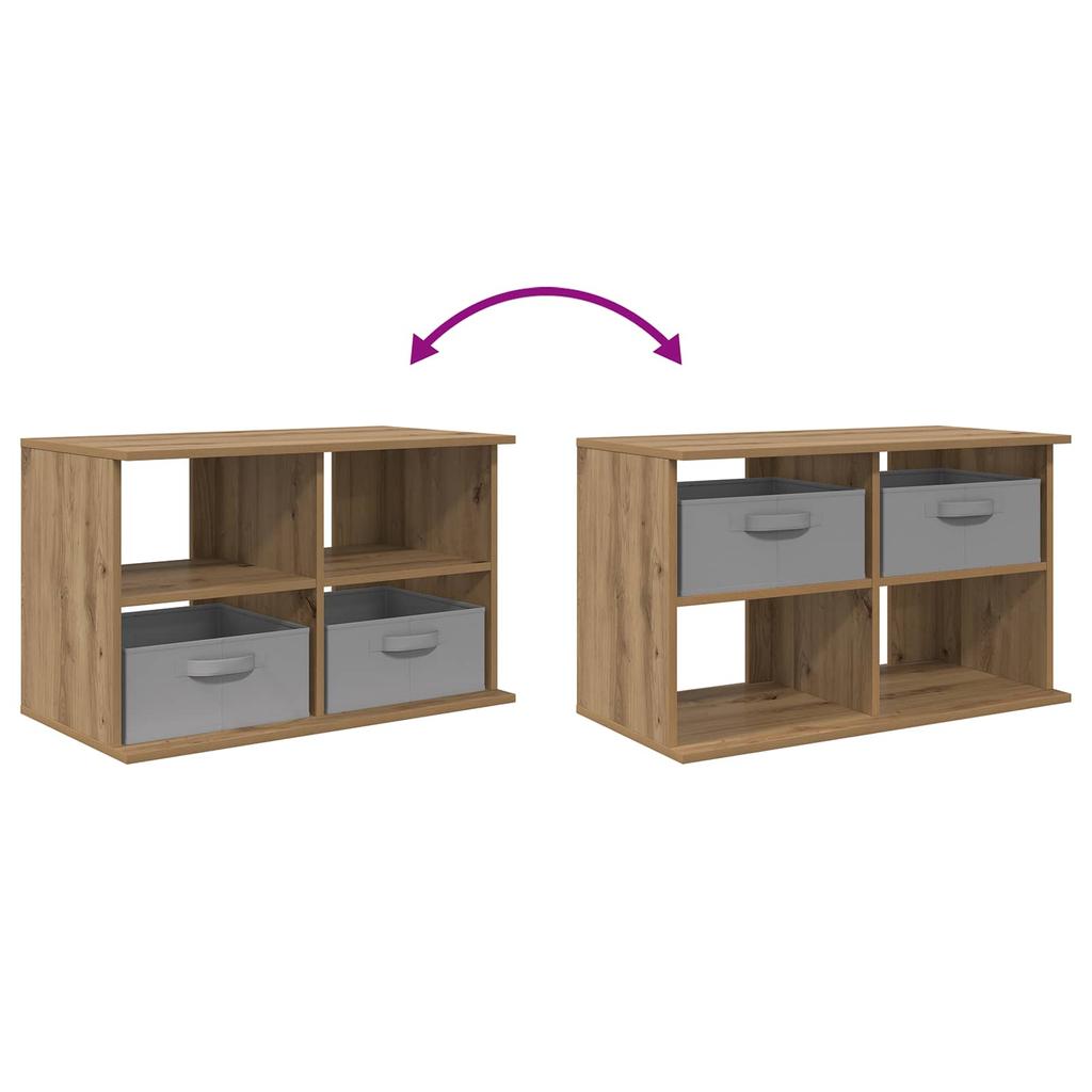 TV Stand with Drawers Artisan Oak 79 x 40 x 48 cm