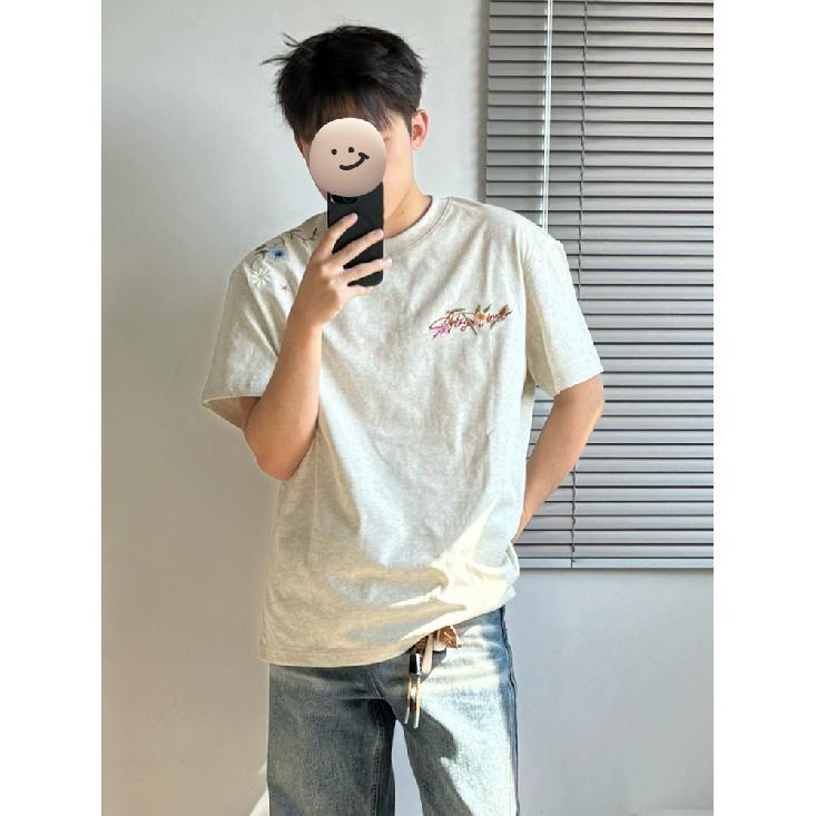 Summer Loose Short Sleeves Street Men's Casual T-shirt Trendy Men round Neck Top