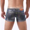 Lustige Neuheit Herren Boxer Trunk Unterwäsche Shorts Erwachsene Denim Druck Jeans Baumwolle Stretch Unterwäsche