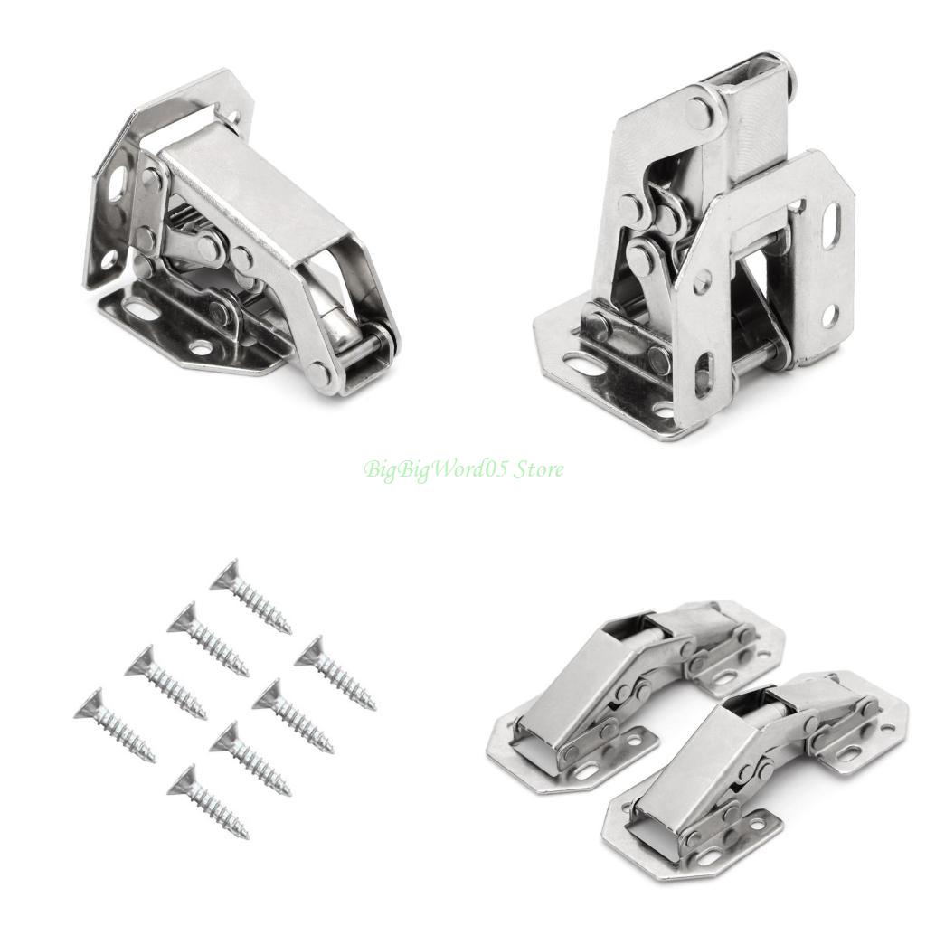 24TE 2Pcs Easy Mount 90 Degree Concealed Kitchen Cabinet Cupboard Sprung Door Hinges