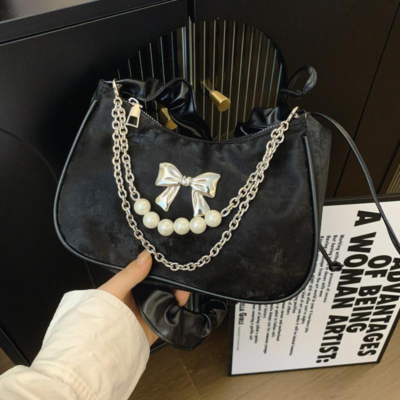 Stylish Chic Crescent Shoulder Bag 2024 Trendy Summer Pu Crossbody Bag