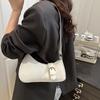 Damen Schultertasche Einfarbige Vintage Kleine Handtasche Trend Einfache Unterarmtasche Freizeit Pendeln Damen Elegante Hobo-Tasche