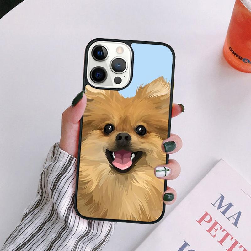 Pomeranian Dog Phone Case For iPhone 17 Air 14 13 12 16Pro Max 15  Plus Cover Shell Max coque