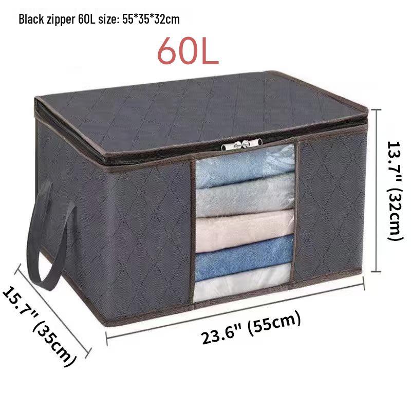 Quilt Storage Bag: Non-Woven Organizer for Clothes, Moving, and Luggage.