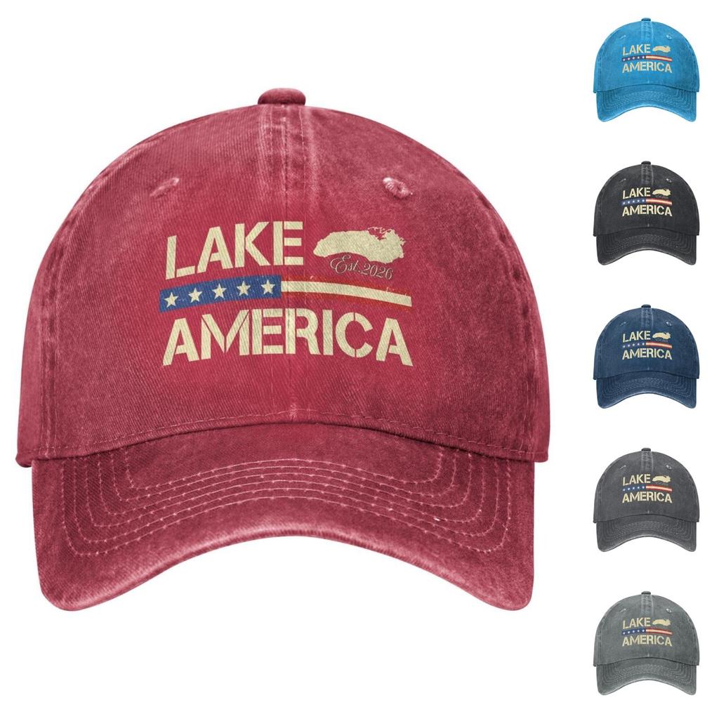 Unisex Casual Distressed Baseball with Letter Print for Men and Women