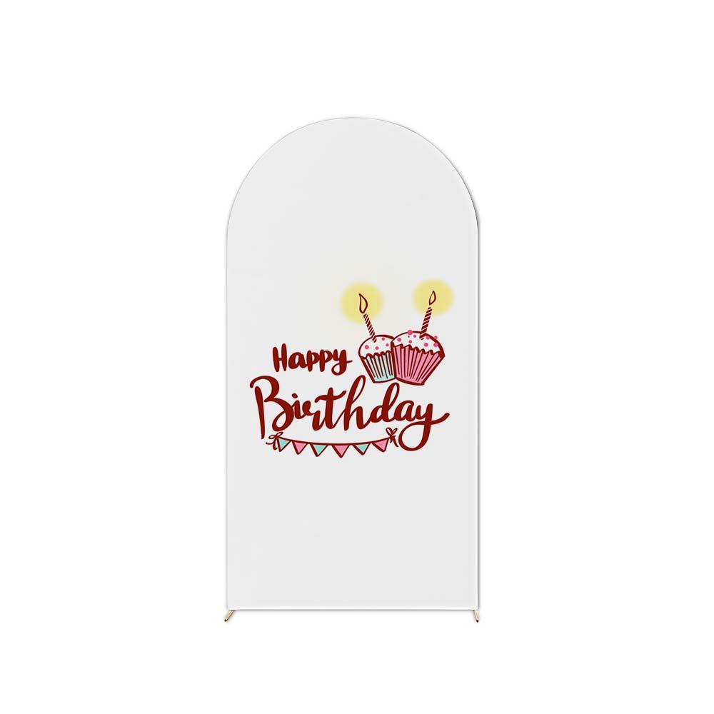 Birthday Party U-Shaped Elastic Arch Cover for Decorative Photography Scenes