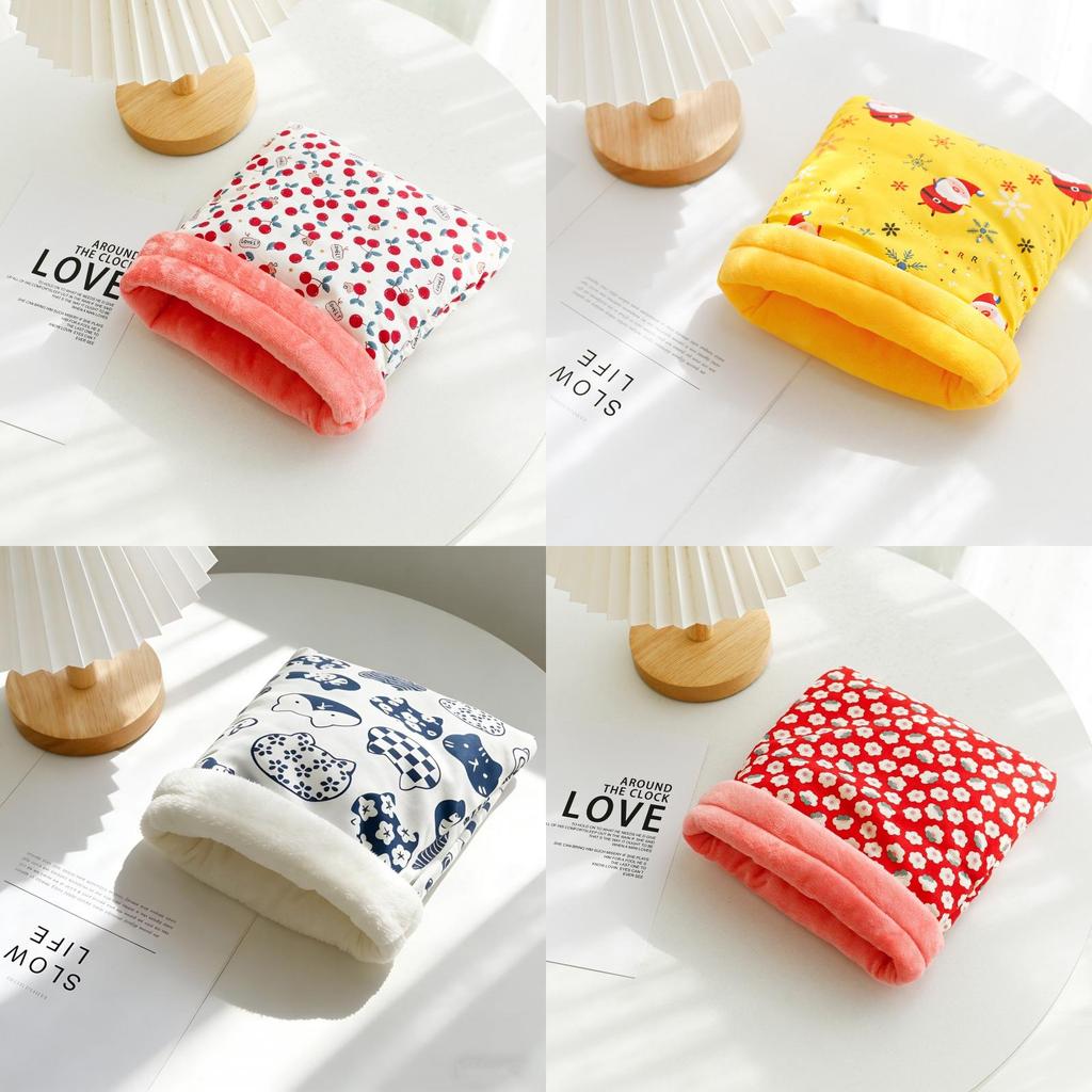 Hamster Fleece Bed With Cotton Material For Winter Indoor Resting Comfort