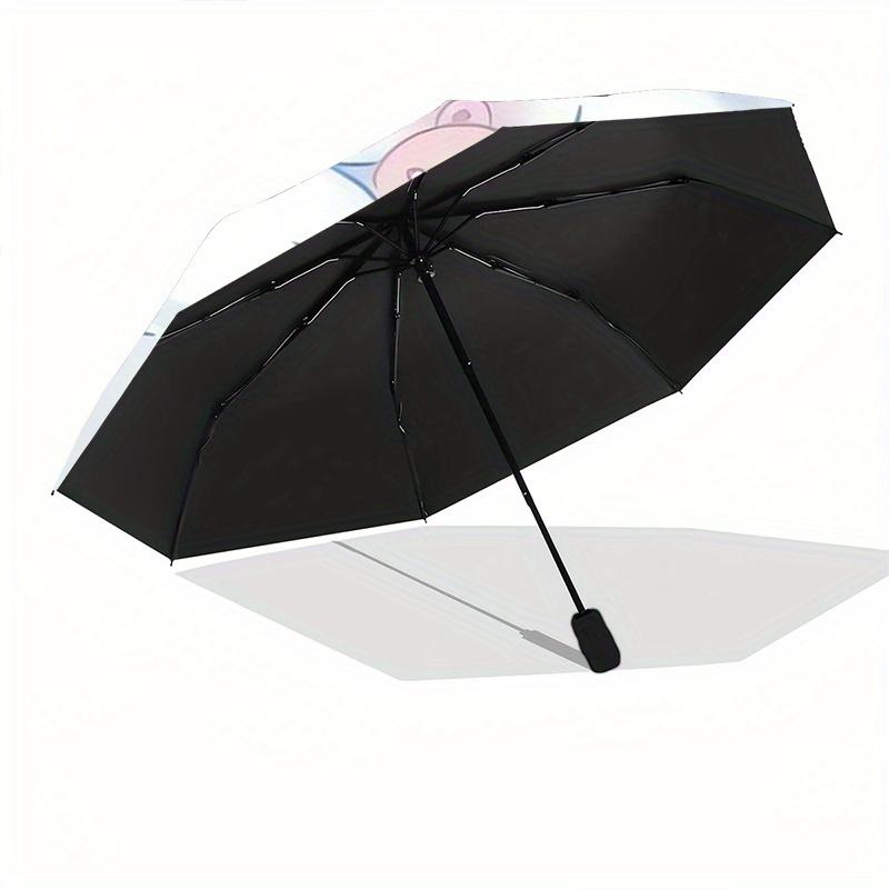 1pc Angel Cinnamoroll Ideas Durable Cartoon Folding Umbrella, Portable 3-Fold Compact Umbrella for Men and Women, Suitable for Travel or Daily Use.S00