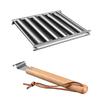Stainless Steels Hot Dog Roller Sausage Roller BBQ Sausage Roller Rack Anti Scald Barbecue Sausage Roller 6 Roller