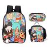 Luxus Neuheit Eigenartig Cool Toca Life World 3D Druck 3 Stück/Set Schüler Schultaschen Laptop Tagesrucksack Rucksack Lunchtasche Federmäppchen