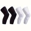 2pcs Breathable Knee Compression Sleeves Designed for Sports Like Basketball, Football, Volleyball, And Cycling