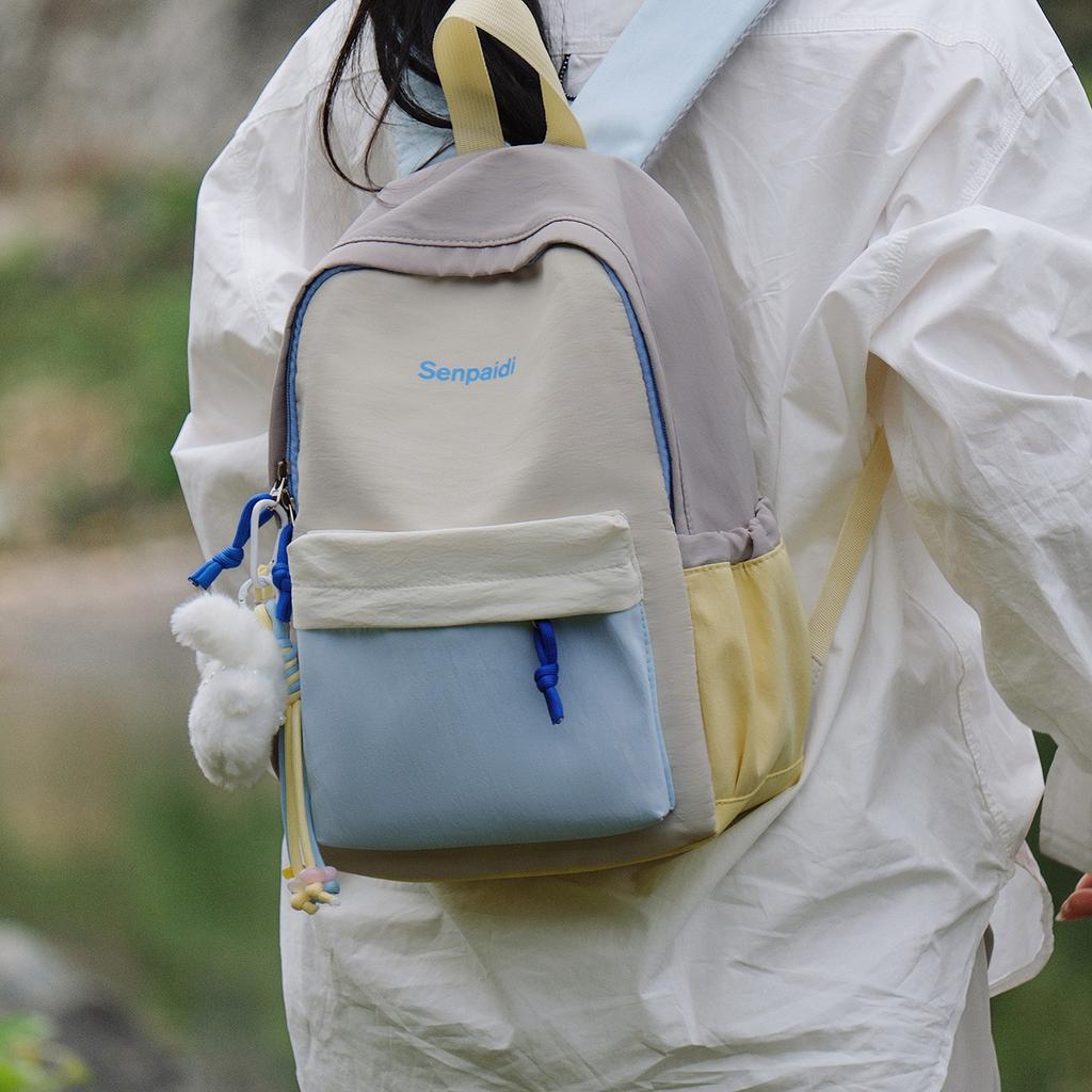 Schoolbag Niche Japanese Outdoor Light Backpack Female High School Student College Student Versatile School Bag Leisure Hiking Backpack