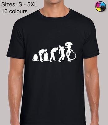 Evolution Of An Alien Sci Fi Movie Film Nostromo Ripley Regular T-Shirt for Men
